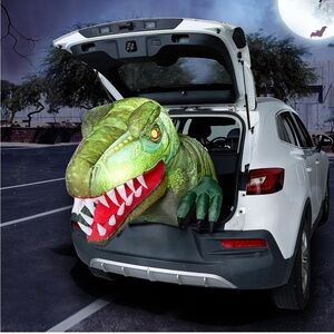 NEW 3.6’ Animated  Inflatable Dinosaur Trunk or Treat Built-in LED Light